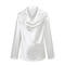 casual non-stretch 9 colors swing collar lapel solid color blouses_Black_White