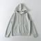 casual slight stretch lace trim zip-up hooded sweatshirts(size run small)_Black_White_Gray