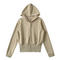 casual slight stretch 5 colors hooded zip-up jacket(size run small)_Black_White_Gray_Dark Gray_Khaki
