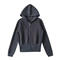 casual slight stretch 5 colors hooded zip-up jacket(size run small)_Black_White_Gray_Dark Gray