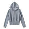 casual slight stretch 5 colors hooded zip-up jacket(size run small)_Black_White_Gray