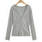 casual slight stretch zip-up 6 colors hooded jacket(size run small)_Black_White_Gray