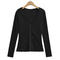 casual slight stretch zip-up 6 colors hooded jacket(size run small)_Black