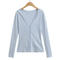 casual slight stretch zip-up 6 colors hooded jacket(size run small)_Black_White_Gray_Pink_Sky Blue