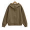 casual slight stretch 5 colors hooded zip-up sweatshirts(size run small)_Black_White_Gray_Dark Gray_Dark Green
