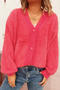 casual slight stretch 6 colors imitation mink knitted sweater_White_Dark Gray_Pink_Watermelon Red