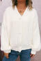 casual slight stretch 6 colors imitation mink knitted sweater_White