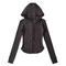 casual slight stretch 7 colors solid color hooded zip-up jacket(size run small)_Black_White_Dark Gray