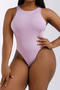 casual plus size high stretch solid color slim bodysuit_Black_White_Blue_Light Purple