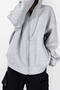 casual non-stretch hooded 6 colors solid color sweatshirts(size run small)_Black_White_Gray