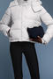 casual non-stretch detachable hooded solid color down jacket_Black_White