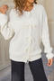 stylish slight stretch knitted 4 colors bow single-breasted all-match sweater_Black_White