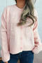 casual slight stretch 6 colors embroidery flower jacquard knitted cardigan_Black_White_Gray_Pink
