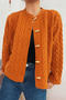 casual slight stretch 9 colors solid color all-match knitted cardigan_Black_White_Dark Gray_Pink_Red_Watermelon Red_Orange