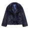 casual non-stretch solid color lapel plush jacket_Black_White_Rose Red_Yellow_Dark Blue