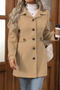 stylish non-stretch tweed 4 colors single-breasted all-match outerwear_Black_Red_Beige_Khaki