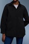 stylish non-stretch pure colour single-breasted all-match jacket_Black