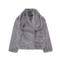 casual new non-stretchy thickened and warm fur size run small_Gray_Dark Gray
