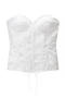exquisite non-stretch solid color with boned tank top(size run small)_White
