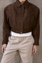 casual non-stretch suede fabric lapel solid color jacket(size run small)_Green_Khaki _Brown