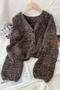 casual slight stretch bow button sequins decor knitted loose cardigan_White_Dark Gray_Dark Blue_Purple_Brown