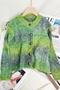 casual slight stretch 4 colors gradient knitted cardigan_Red_Green