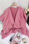 casual slight stretch new 5-colors solid color knitted shawl_Gray_Pink
