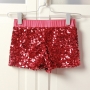 six color hip-hop jazz nightclub sequin stretch hot shorts_Black_Red