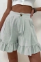 s-5xl plus size summer new stylish 14 colors solid color inelastic button zip-up pocket high-waisted loose casual shorts_Black_White_Purple_Dark Purple_Light Green