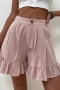 s-5xl plus size summer new stylish 14 colors solid color inelastic button zip-up pocket high-waisted loose casual shorts_Black_White_Purple_Dark Purple_Light Green_Dark Green_Rose Red_Sky Blue_Blue_Dark Blue_Pink