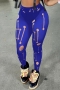 summer new 5 colors hollow solid color stretch slim stylish sexy leggings_Black_White_Red_Blue