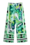 xs-l spring new inelastic batch printing loose stylish pants_Yellow_Green