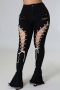 s-3xl spring plus size three colors micro-elastic high waist hollow eyelet tied pockets button zip-up stylish curvy flare jeans_Black