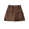 xs-xl summer new 8 colors solid color micro-elastic high waist pockets button stylish all-match denim skort_Black_White_Dark Green_Sky Blue_Brown