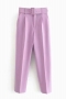 xs-l autumn new stylish fourteen colors solid color  with belt inelastic high waist casual pants_Black_Purple_Light Green_Dark Green_Red_Beige_Sky Blue_Pink_Magenta_Orange_Yellow_Darkviolet