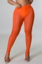s-2xl summer new plus size two colors see through mesh patchwork stretch high waist with panties lining sexy leggings_Black_Orange