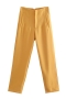 xs-l spring new 14 colors inelastic solid color pocket zip-up button stylish pants_Black_White_Purple_Dark Purple_Light Green_Red_Rose Red_Sky Blue_Dark Blue_Pink_Yellow