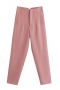 xs-l spring new 14 colors inelastic solid color pocket zip-up button stylish pants_Black_White_Purple_Dark Purple_Light Green_Red_Rose Red_Sky Blue_Dark Blue_Pink