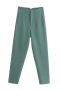 xs-l spring new 14 colors inelastic solid color pocket zip-up button stylish pants_Black_White_Purple_Dark Purple_Light Green_Red_Rose Red_Sky Blue_Dark Blue_Pink_Yellow_Khaki _Dark Gray_Green