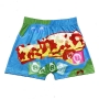 summer new stylish two colors high waist cartoon printing stretch slim plus size sexy shorts_Blue