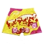 summer new stylish two colors high waist cartoon printing stretch slim plus size sexy shorts_Blue_Yellow