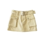 xs-xl summer new stylish 3 colors pocket zip-up belt slight stretch mini denim skirt(with lined)_Black_Brown_Yellow