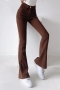 xs-l 3 colors slight stretch high waist pockets zip-up stylish flared jeans_Black_Blue_Brown