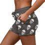 s-5xl plus size 4 colors skeleton batch printing drawstring casual shorts_Black_Rose Red_Blue_Gray
