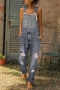 s-5xl plus size non-stretch button pocket hole casual denim overalls_Blue_Dark Blue_Gray