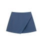 non-stretch orange multicolor irregular simple zip-up shorts_Black_White_Purple_Dark Green_Red_Beige_Sky Blue_Brown_Magenta_Orange_Khaki _Green_Haze Blue