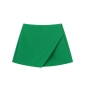 non-stretch orange multicolor irregular simple zip-up shorts_Black_White_Purple_Dark Green_Red_Beige_Sky Blue_Brown_Magenta_Orange_Khaki _Green