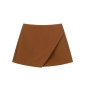 non-stretch orange multicolor irregular simple zip-up shorts_Black_White_Purple_Dark Green_Red_Beige_Sky Blue_Brown