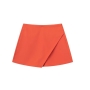 non-stretch orange multicolor irregular simple zip-up shorts_Black_White_Purple_Dark Green_Red_Beige_Sky Blue_Brown_Magenta_Orange
