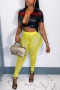 stretch 3 colors see-through mesh sexy pants_Red_Sky Blue_Yellow